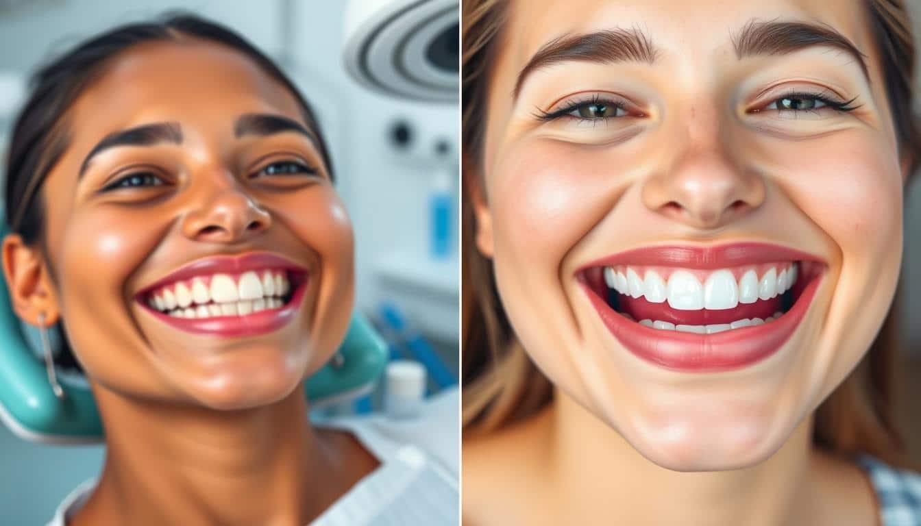 Bleaching vorher nachher