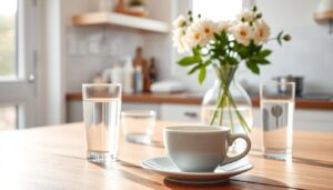 Kaffee mit Strohhalm nach Bleaching