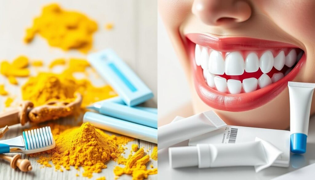 Whitening-Effekt von Kurkuma und Bleaching-Produkten