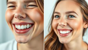 Zähne Bleaching vorher nachher