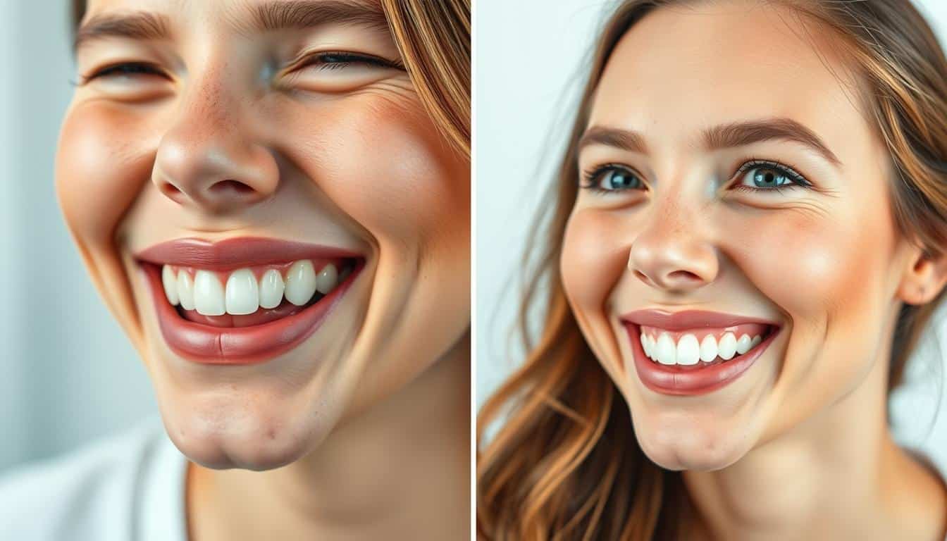 Zähne Bleaching vorher nachher