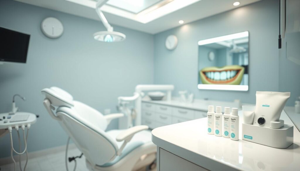 Zahnreinigung zur Bleaching Wartung